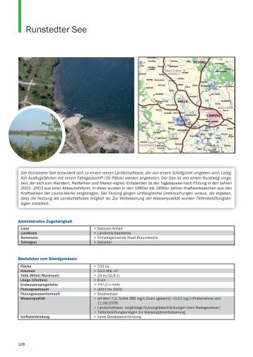 Seenprofil Runstedter See - Investoren - Leipziger Neuseenland