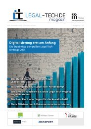Legal Tech-Magazin 01/21