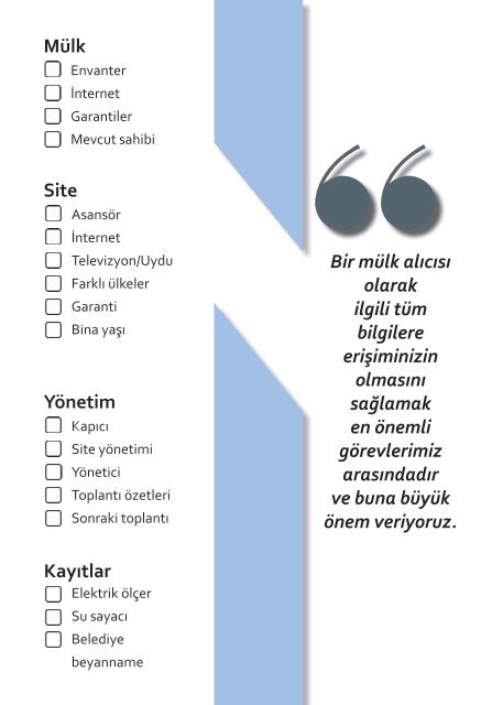 Satış rehberi - 2Base Emlak (Türkçe)