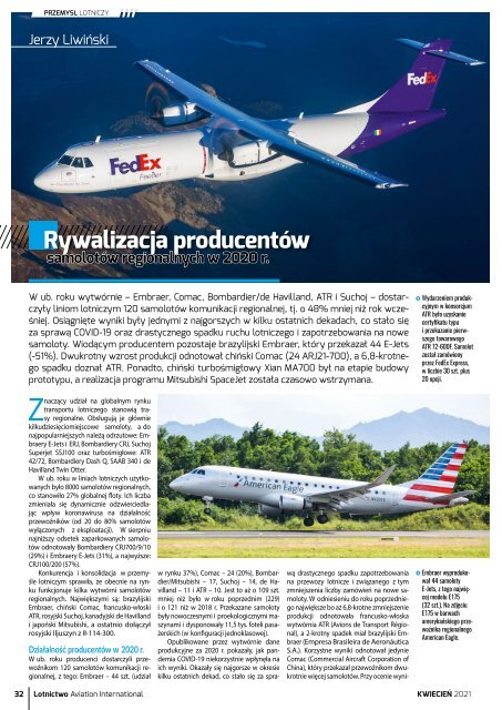 Lotnictwo Aviation International 4/2021 promo