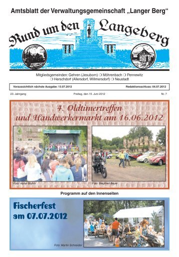 Fischerfest am 07.07.2012 - bei der Verwaltungsgemeinschaft ...