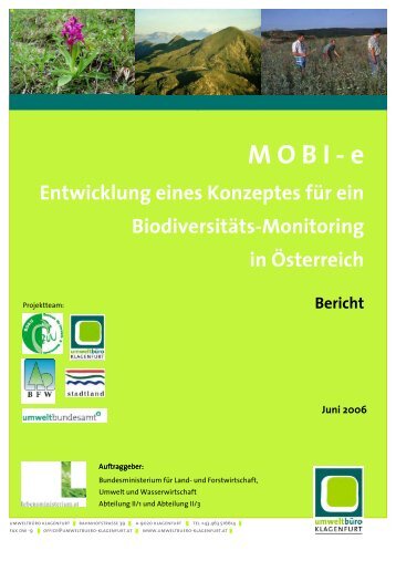 MOBI-e Entwicklung eines Konzeptes für ein Biodiversitäts - stadtland