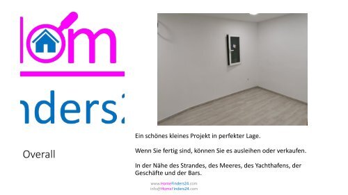 Zu verkaufen dieses Investitionsprojekt in Arenal mit 5 Wohnungen und in der Nähe von Meer und Strand. (PUE0018)