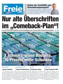 Nur alte Überschriften im "Comeback-Plan"