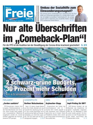 Nur alte Überschriften im "Comeback-Plan"