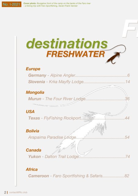 Fly Fishing destinations worldwide - FFTC.club Magazine issue I-2021