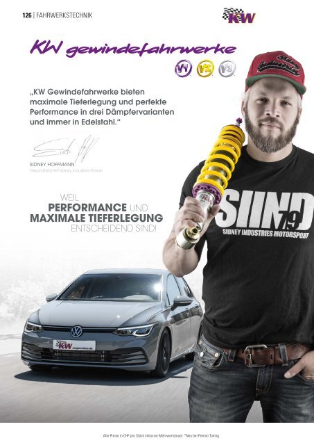 Premio Tuning Schweiz Katalog 2021 – deutsch