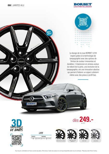 Premio Tuning Suisse Catalogue 2021 – français