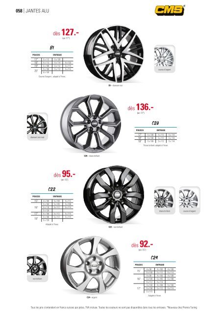 Premio Tuning Suisse Catalogue 2021 – français