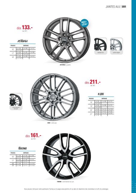 Premio Tuning Suisse Catalogue 2021 – français