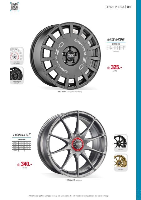 Premio Tuning Svizzera Catalogo 2021 – italiano