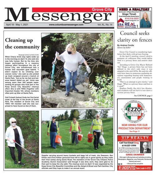 Grove City Messenger - April 18th, 2021