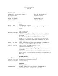 Curriculum Vitae Visor Vrije Universiteit Amsterdam
