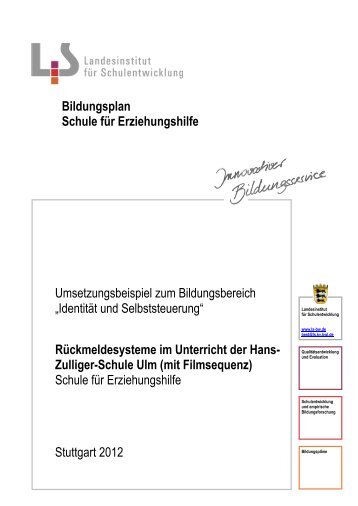 Rückmeldesysteme im Unterricht der Hans- Zulliger-Schule Ulm