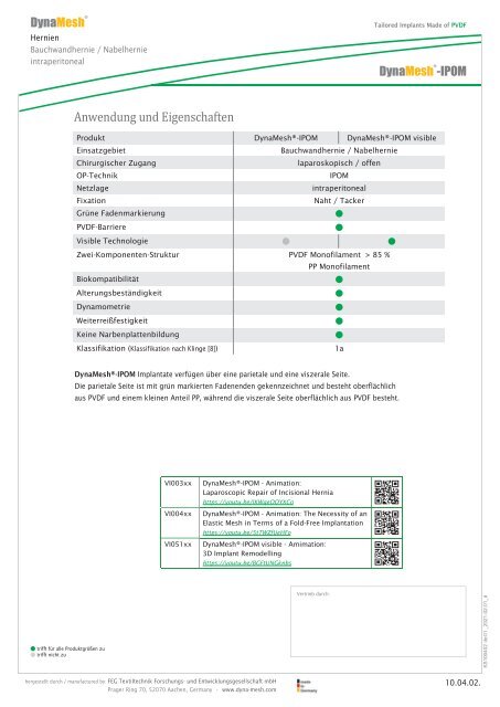 181KAT007D DynaMesh Katalog