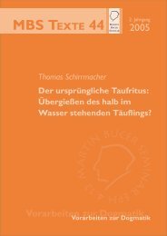 Thomas Schirrmacher Der ursprüngliche Taufritus - Martin Bucer ...