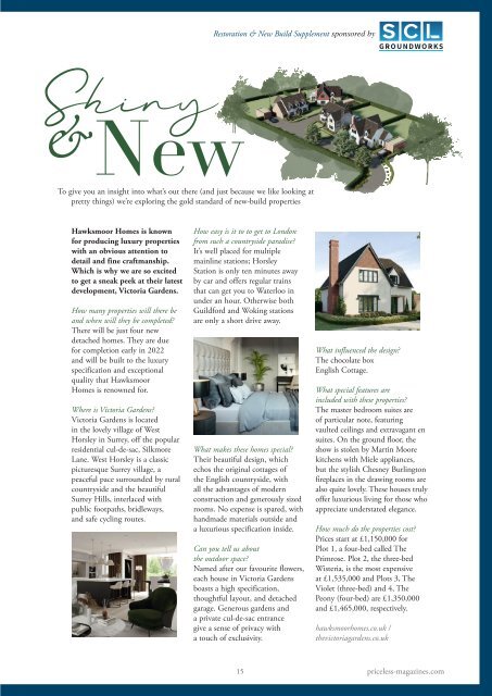 Surrey Homes | SH76 | May 2021 | Restoration & New Build supplement inside