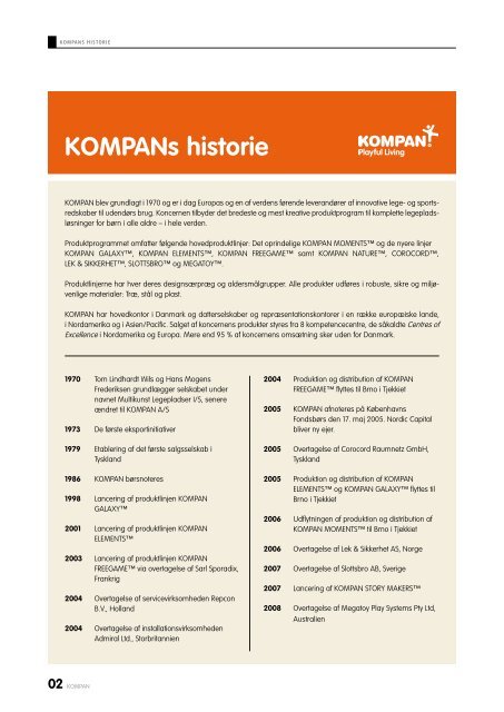 Noter - KOMPAN - Kompan A/S