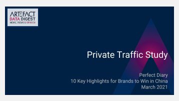 Artefact Private Traffic Study- 10 Key Highlights for Brands to Win in China