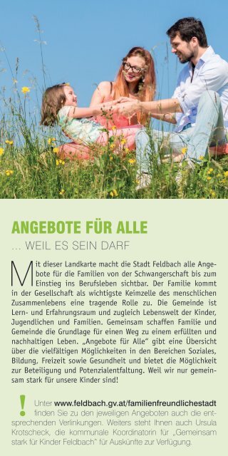 Angebotslandschaft für Familien in Feldbach