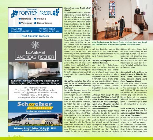 altlandkreis - Das Magazin für den westlichen Pfaffenwinkel - Ausgabe Mai/Juni 2021
