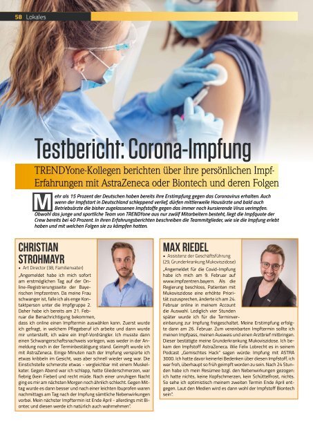  TRENDYone | Das Magazin – Augsburg – Mai 2021