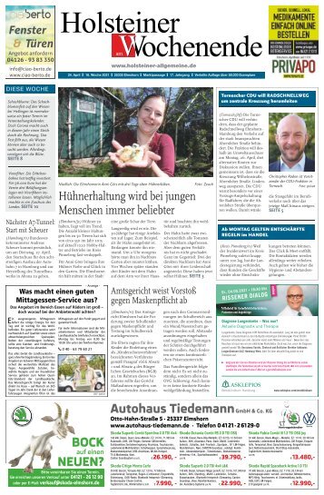 Holsteiner am Wochenende 16 2021
