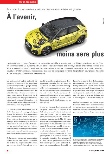 AUTOINSIDE Édition 5 – Mai 2021