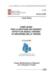 GestionePazienti carcinoma tiroide - Regione Umbria