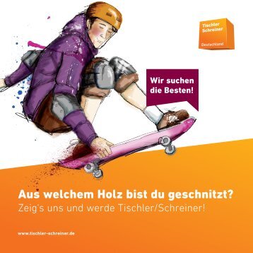 Berufsinformationsflyer - Tischler Schreiner Deutschland
