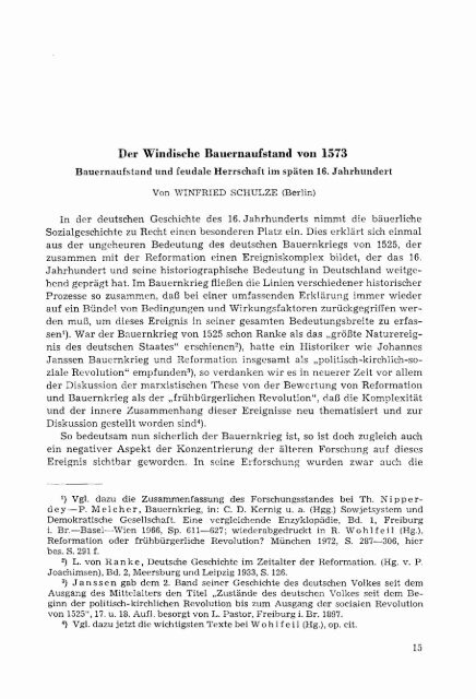 Der Windische Bauernaufstand von 1573 - Historicum.net