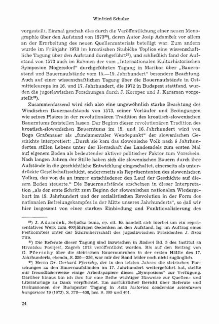 Der Windische Bauernaufstand von 1573 - Historicum.net