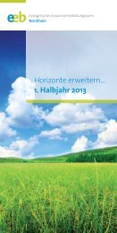 1. Halbjahr 2009 - Evangelisches Erwachsenenbildungswerk ...