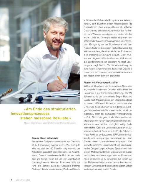 INNOVATION - Credit Suisse - Unternehmer Magazin