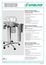 Stäubli Drainage-Pumpen Stäubli Pompes-Drainage Stäubli ...