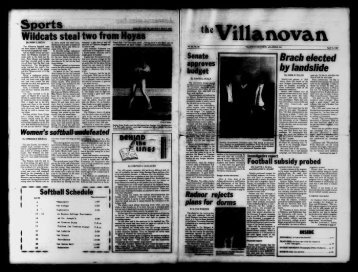 Wildcats steal two from Hoyas - Villanova University Digital Library