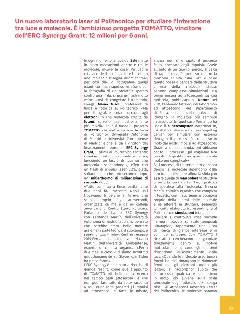 MAP - Magazine Alumni Politecnico di Milano #9 - PRIMAVERA 2021
