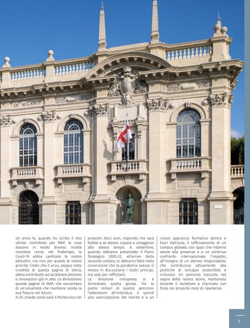 MAP - Magazine Alumni Politecnico di Milano #9 - PRIMAVERA 2021