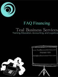 FAQ Financing