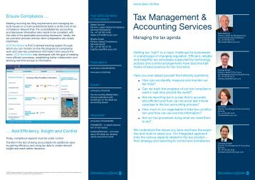 Tax Management & Accounting Services - PwC