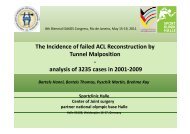 The Incidence of failed ACL Reconstruction by ... - Sportklinik Halle