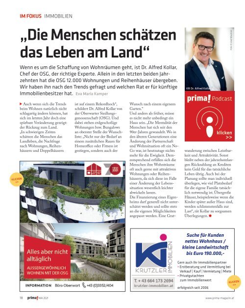 Prima Magazin - Ausgabe Mai 2021