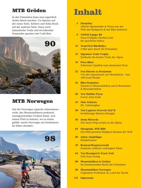 Sportguide Bike 1/2020, vollständige Ausgabe