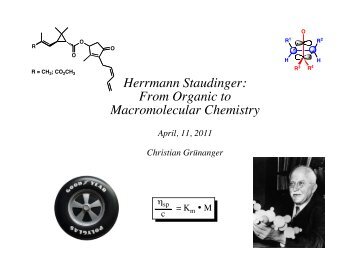 Herrmann Staudinger: From Organic to Macromolecular Chemistry