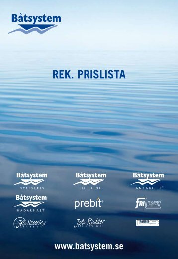 REK. PRISLISTA - Båtsystem