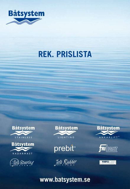 REK. PRISLISTA - Båtsystem