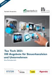 Tax Tech 2021: 100 Angebote für Kanzleien und Unternehmen