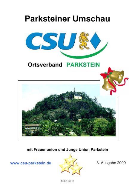 Parksteiner Umschau - CSU Parkstein