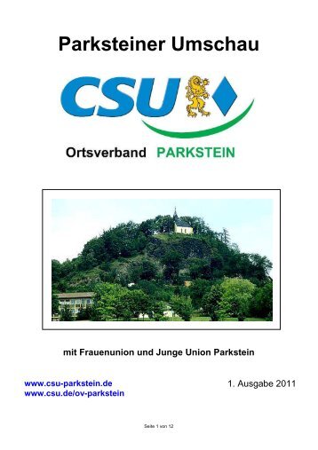 2011-01 Parksteiner Umschau - CSU