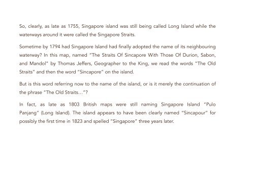 Why is Singapore Called "Singapore" - Indies Gallery Catalogue 2021 
